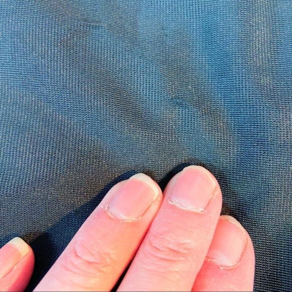 Adidas three stripe black blue cinch waist cropped athletic pants S - Picture 7 of 10